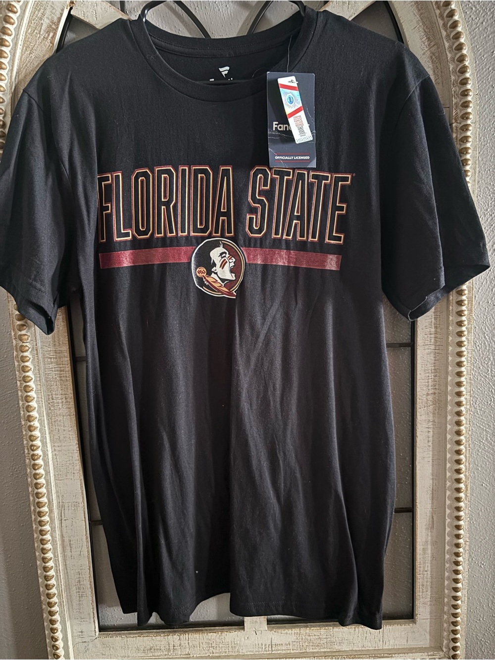 Fanatics Black Florida State Graphic Tee with Garnet Accents medium NWT